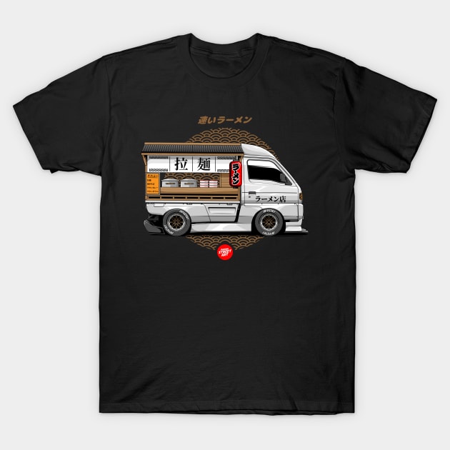 RAMEN KEI TRUCK - PAPAYA STREETART T-Shirt by papayastreetart